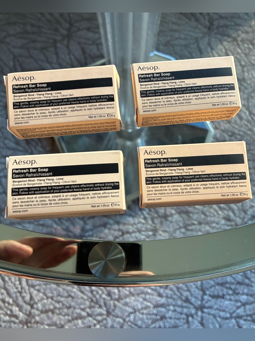Aesop Refresh Bar Soap - Beige (4x travel size set